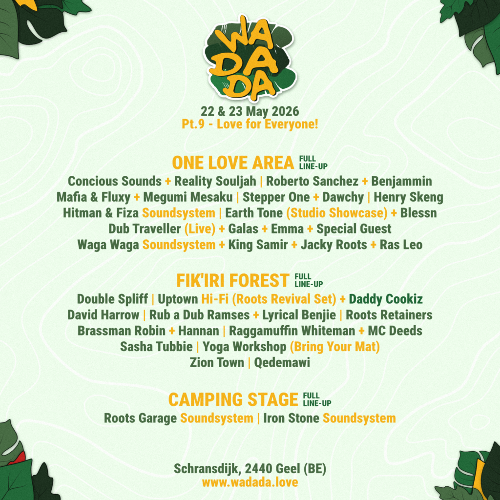 Wadada festival geel line-up
